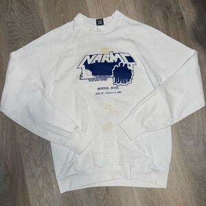 White and Blue Graphic NARMC Sweatshirt
